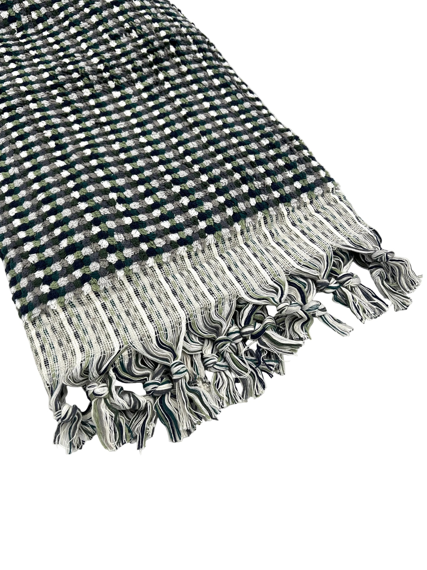 Blue Turkish Dot Spa Towels