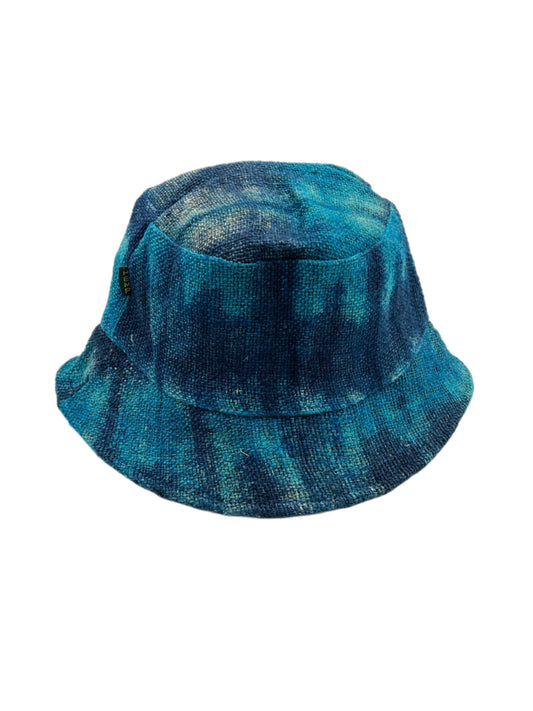 Hemp Blue Tie Dye Bucket Hat