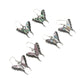 Sterling Silver Shell Filigree Butterfly Earrings
