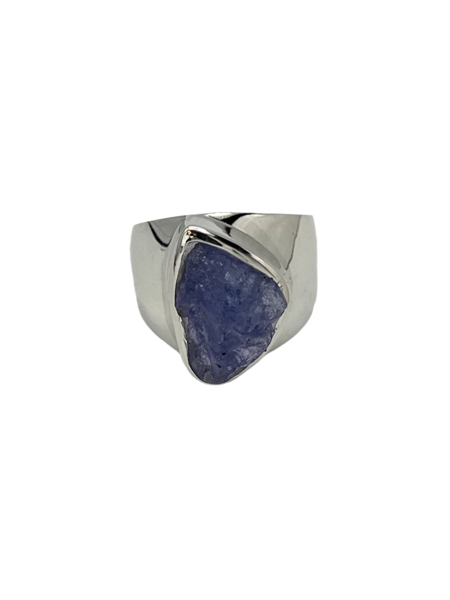 Sterling Silver Raw Tanzanite Rings