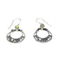 Sterling Silver Ethiopian Opal Circle Earrings