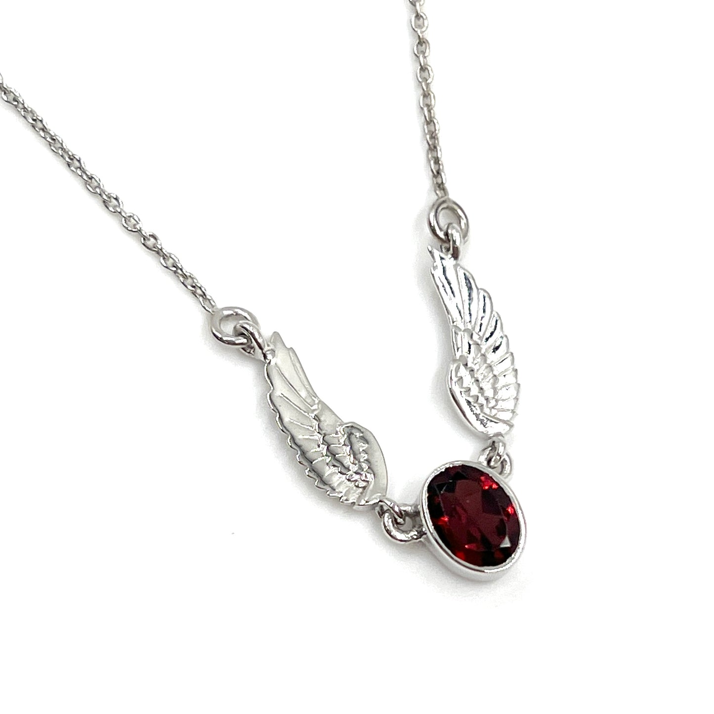 Sterling Silver Gemstone Winged Necklaces