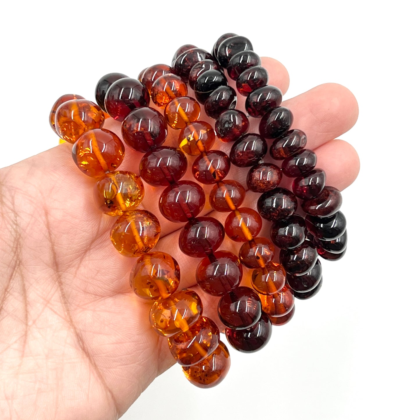 Large Polished Multi Amber Bracelets