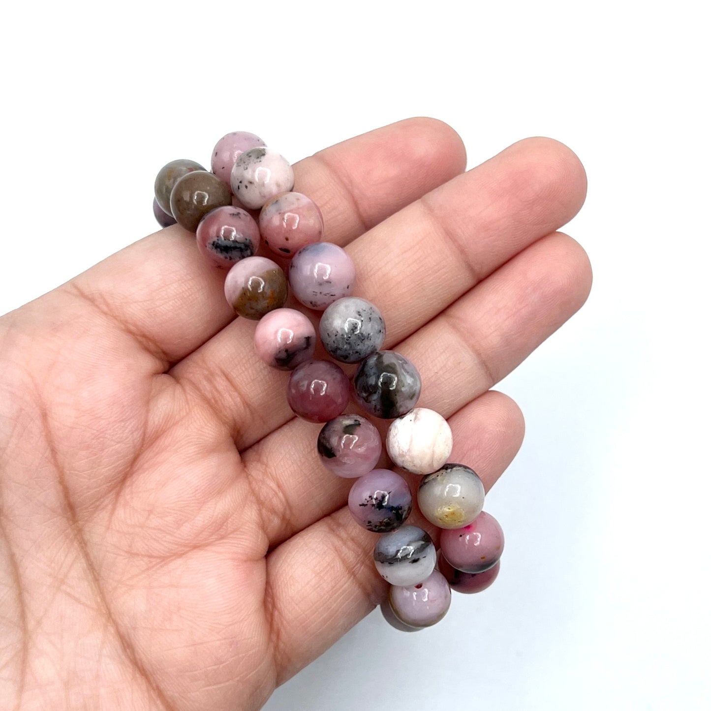 Pink Opal Stretchy Bracelets