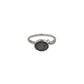 Faceted Oval Gemstone Ring