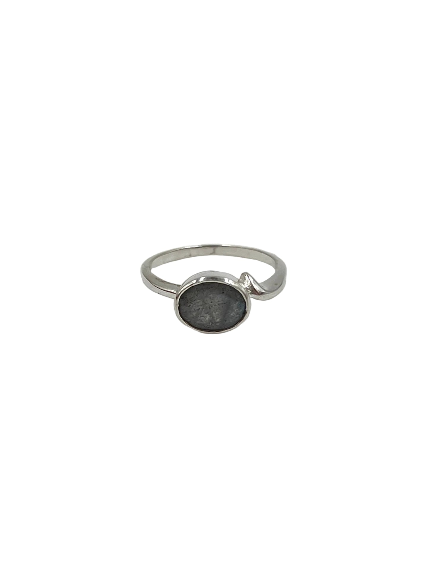 Faceted Oval Gemstone Ring