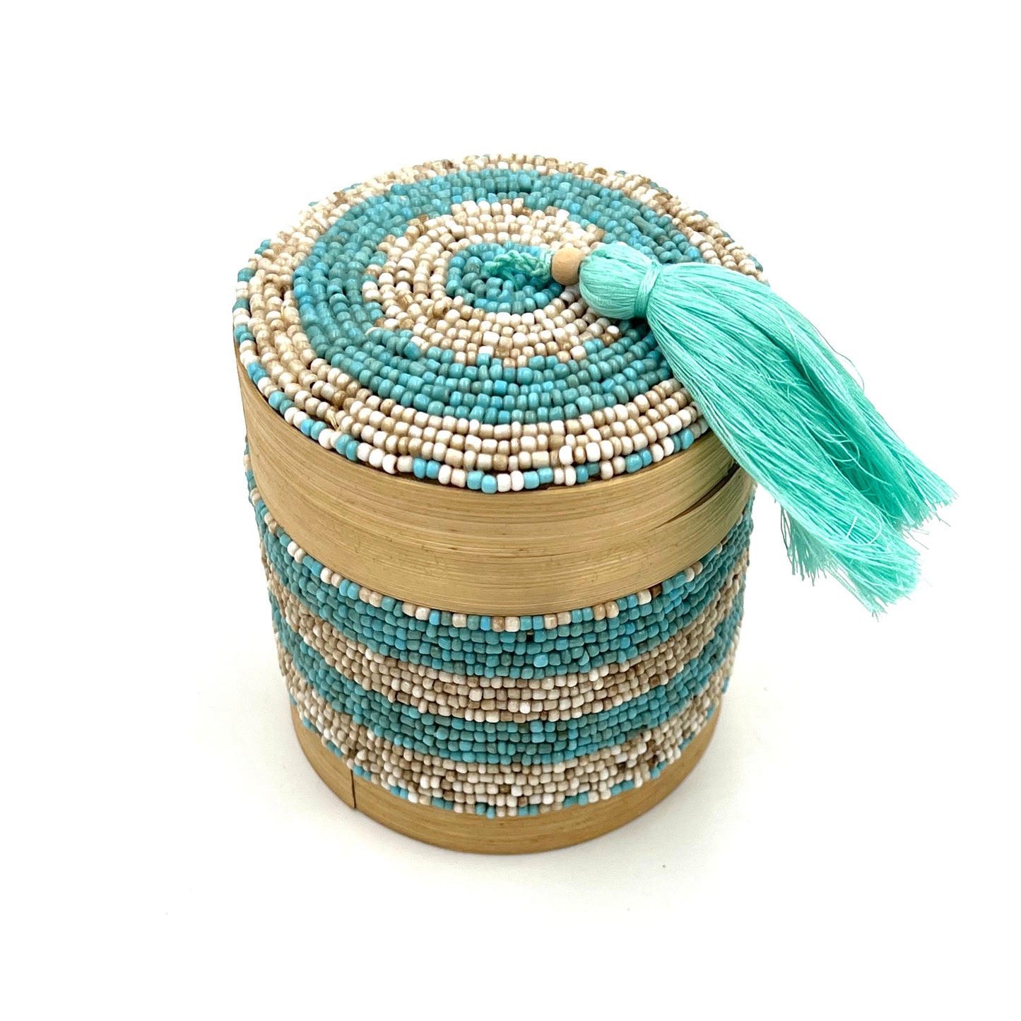 Bali Beaded Circle Boxes