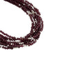 Sterling Silver Faceted Gemstone Beaded Anklets