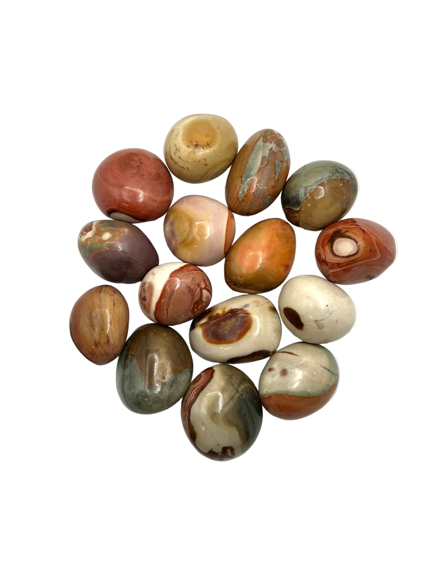 Polychrome Jasper Palmstones