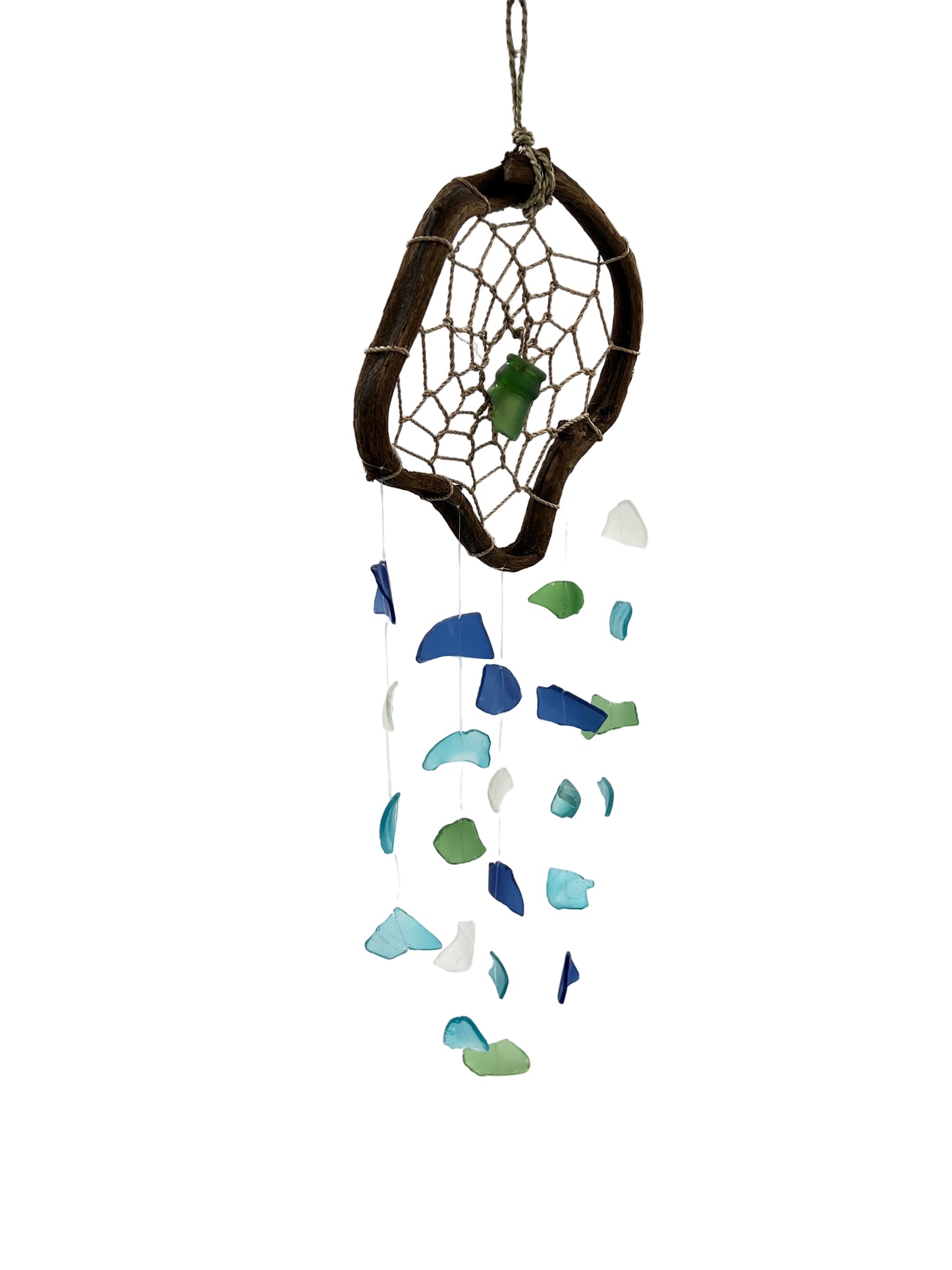 Glass Dream Catcher Wind Chime