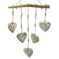 Wood Heart Mobiles