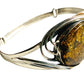 Sterling Silver Green Amber Bracelets Twist