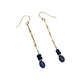 Sapphire & Ruby Gold Filled Earrings