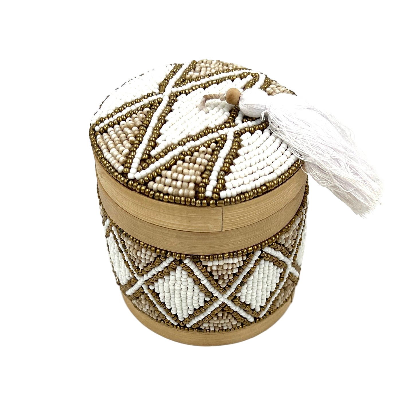 Bali Beaded Circle Boxes