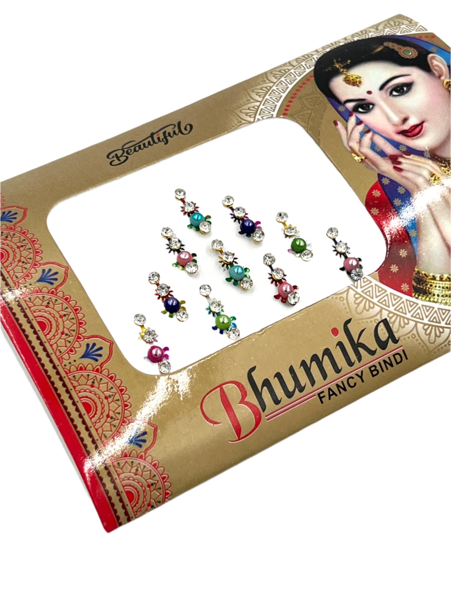 Stick on Drop Rhinestone Mini Multicolor Bindi