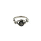 Faceted Oval Gemstone Vine Ring