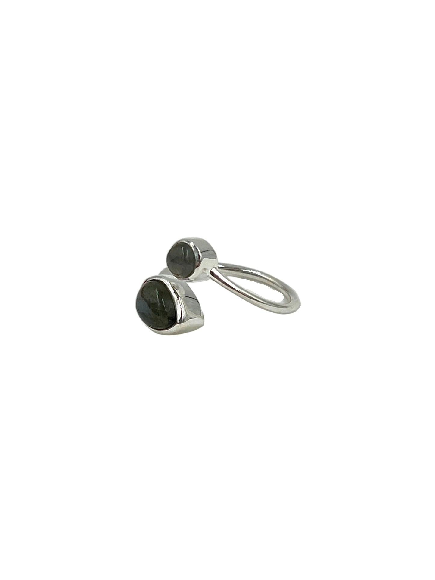 Teardrop Labradorite Ring