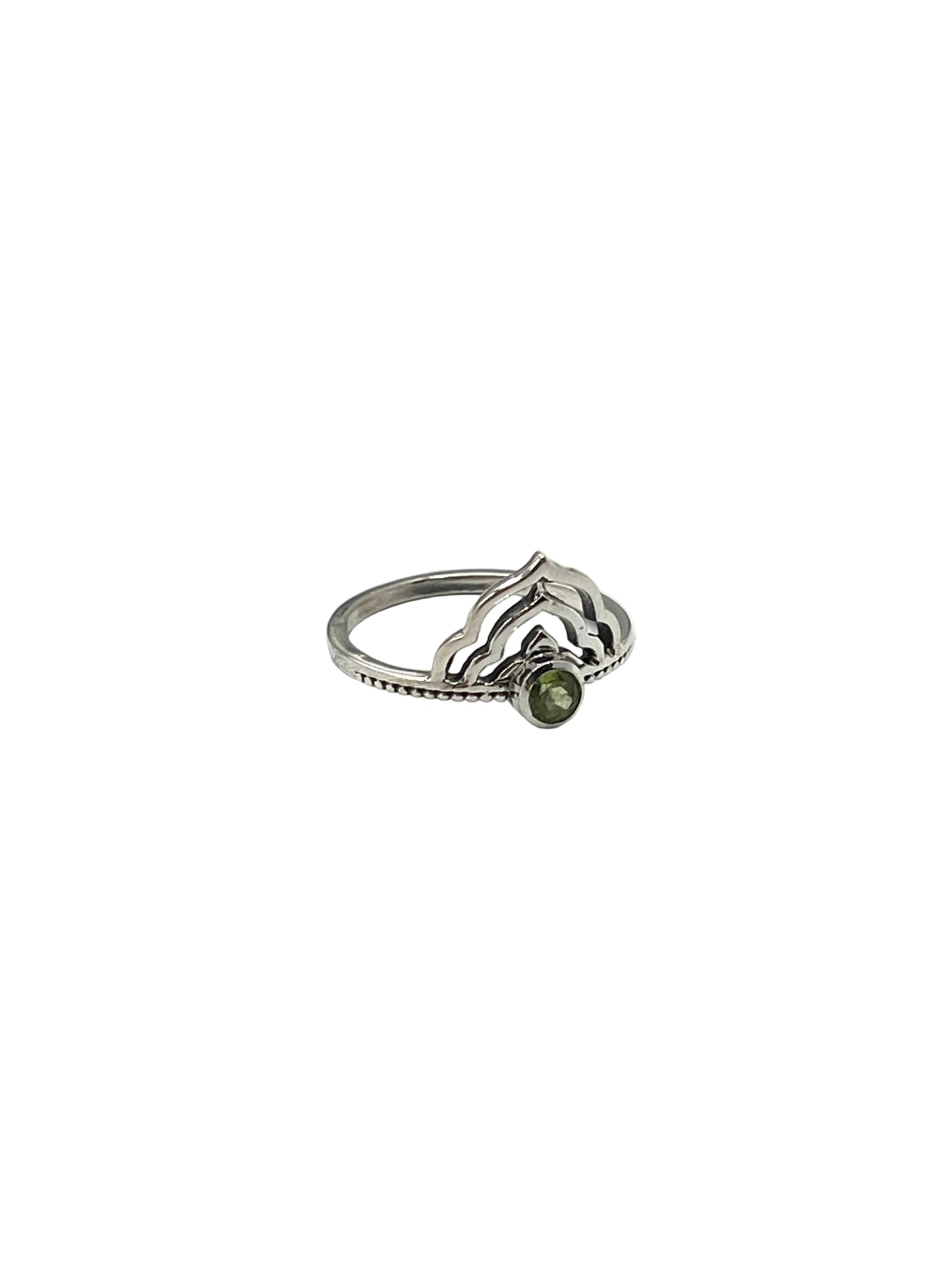Lotus Crown Gemstone Rings