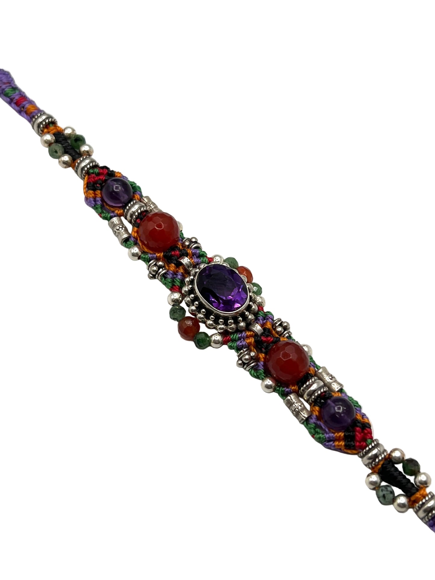 Macrame Amethyst Bracelet