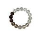 Smoky Quartz & Clear Quartz Stretchy Bracelets