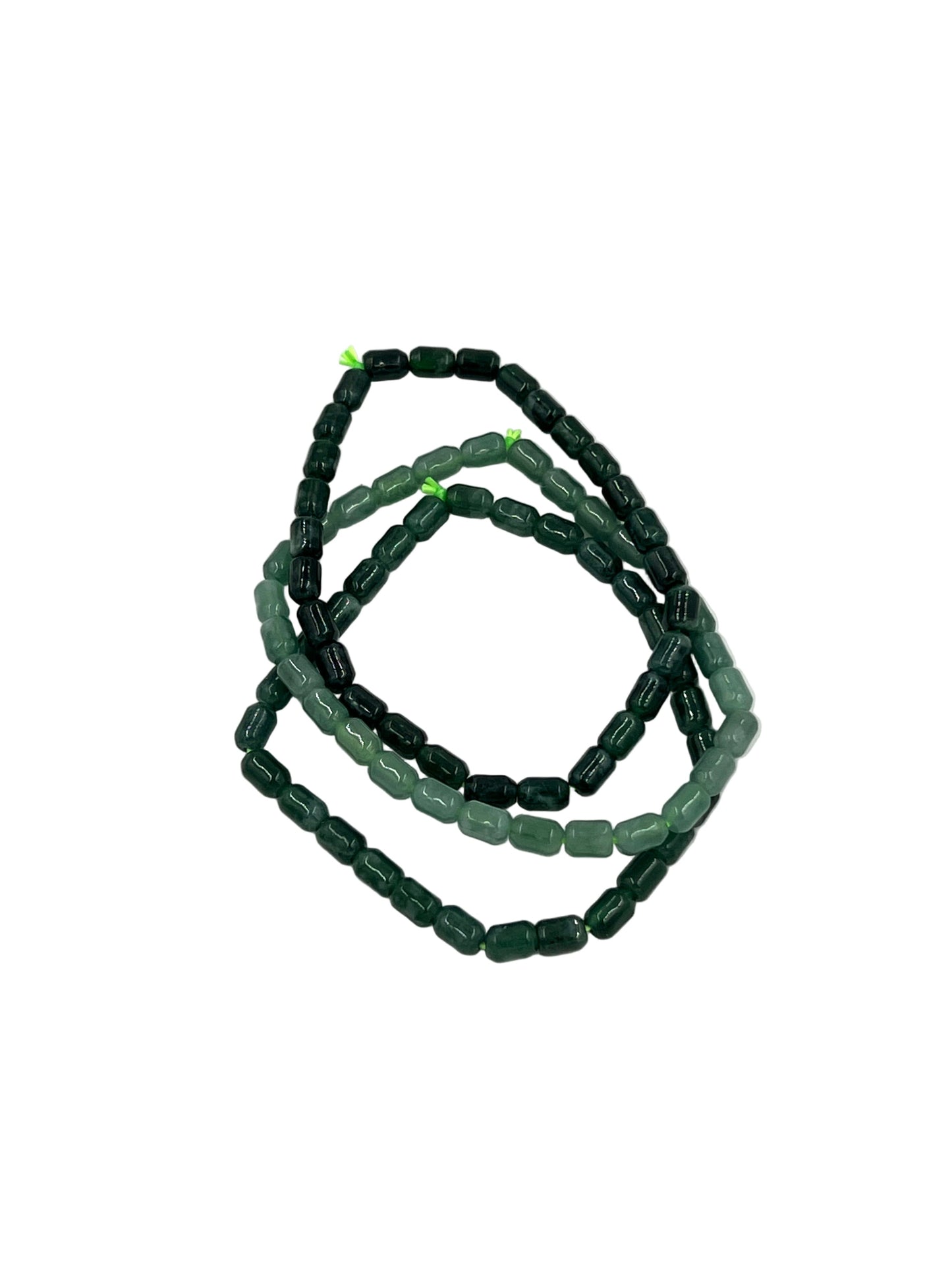 Jade Thin Tube Beaded Bracelets