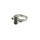 Moldavite & Pakimer Diamond Rings