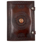 Camel Leather Gemstone Journal | Mandala | 10" x 7" x 1/2"