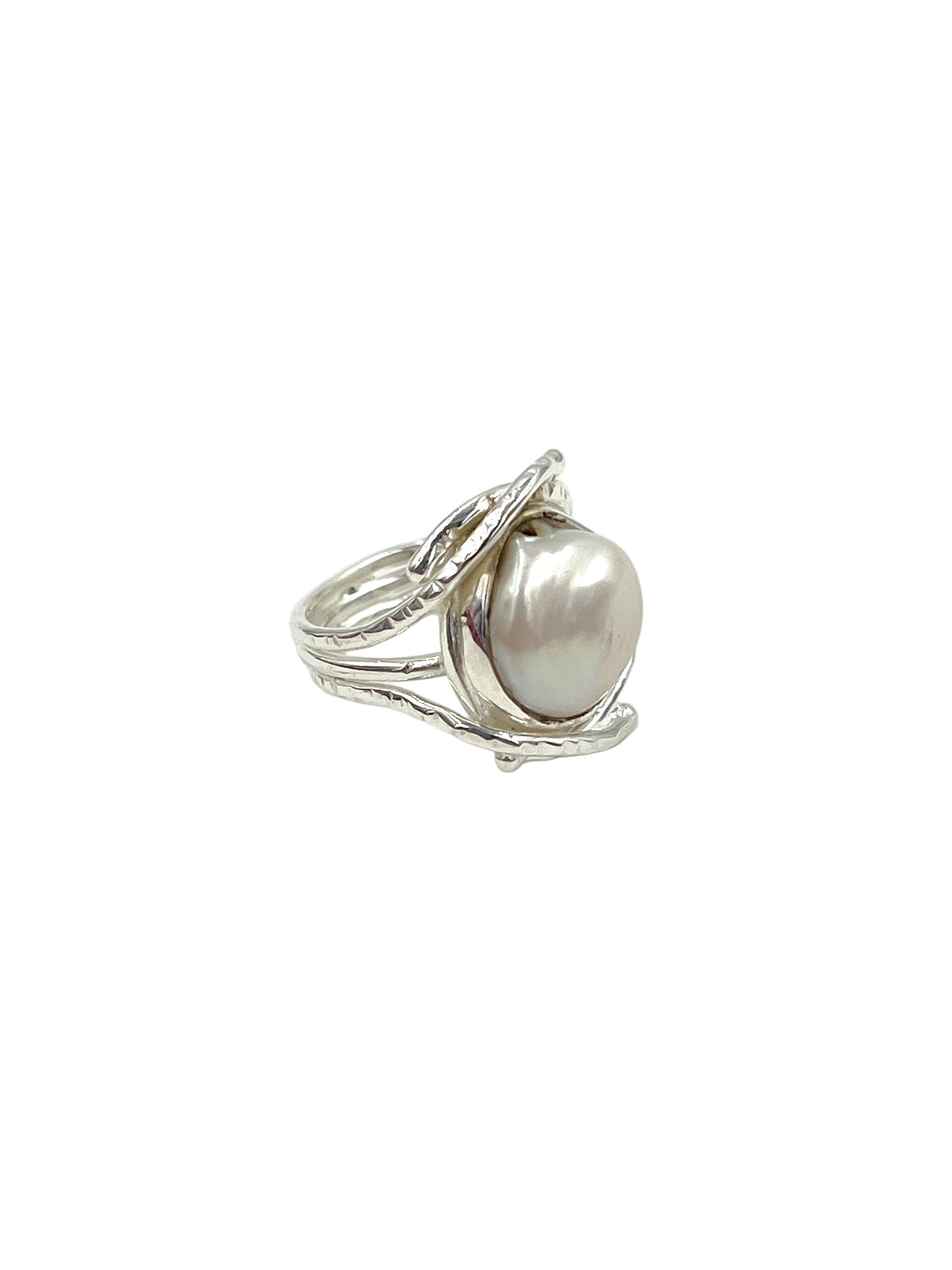 Freeform Pearl Ring