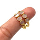 Tri Polki Diamond Ring