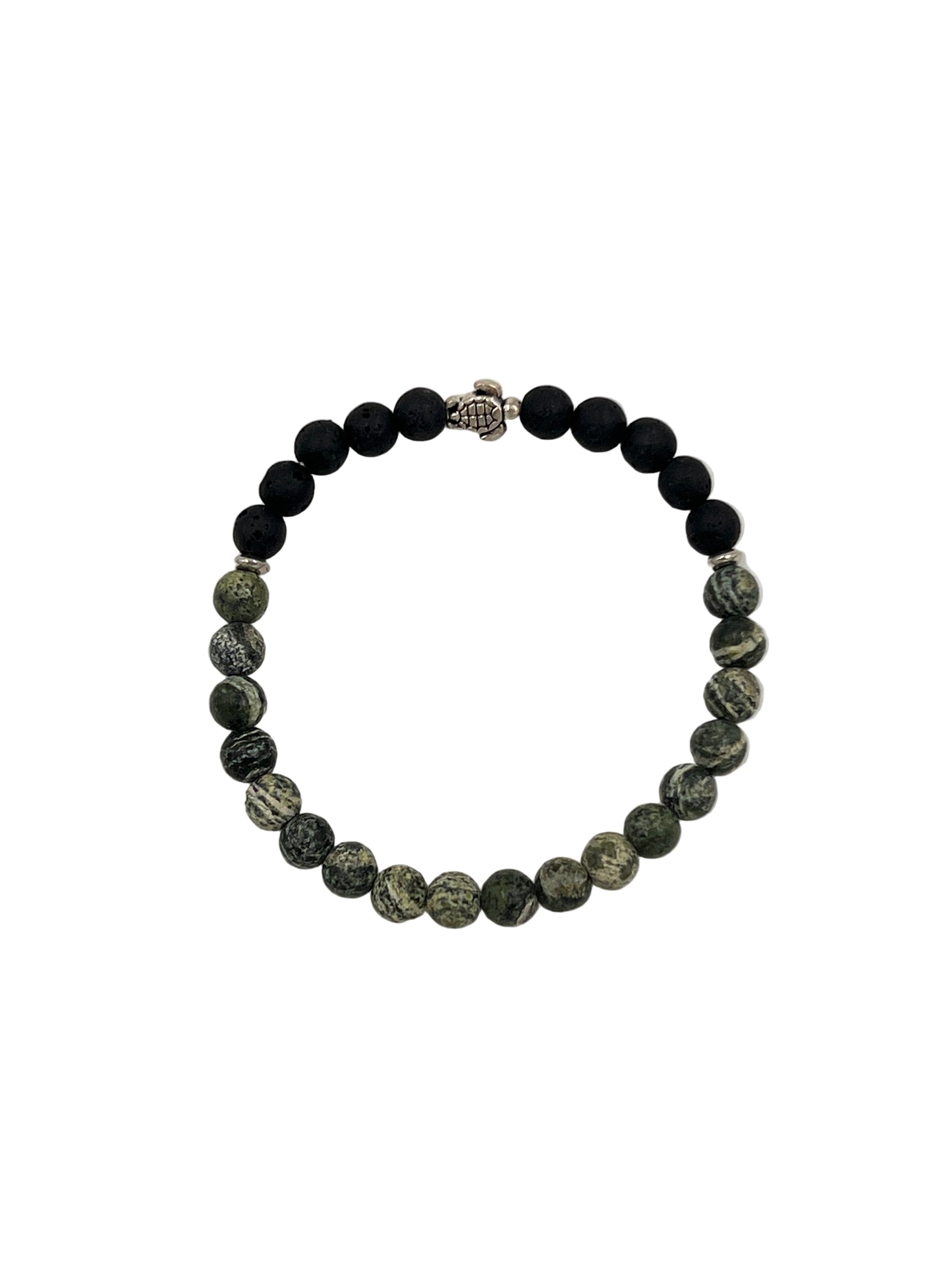 Green Zebra Jasper Stretchy Bracelets