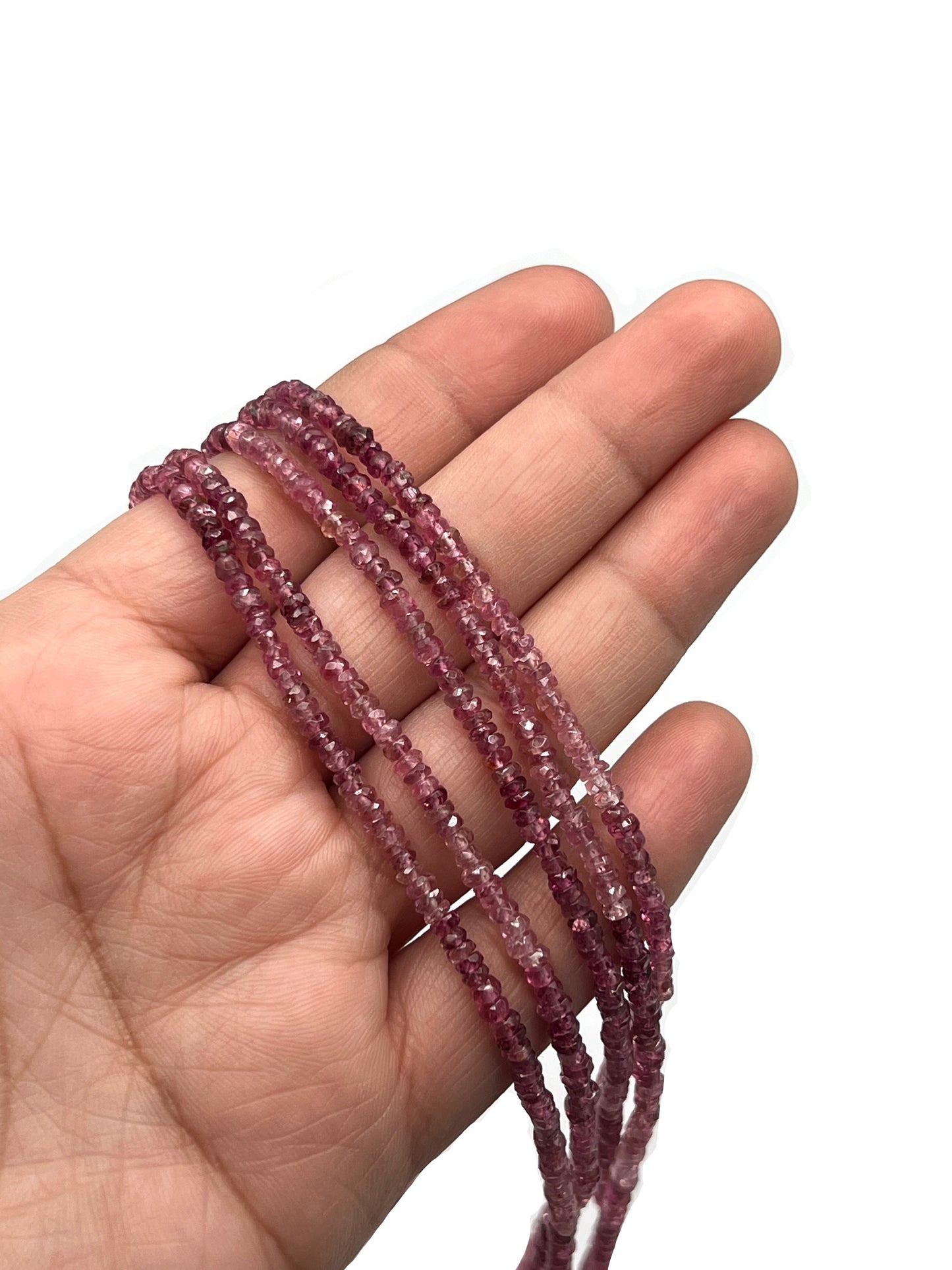 Silver Pink Tourmaline Necklace