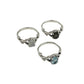 Faceted Oval Gemstone Vine Ring