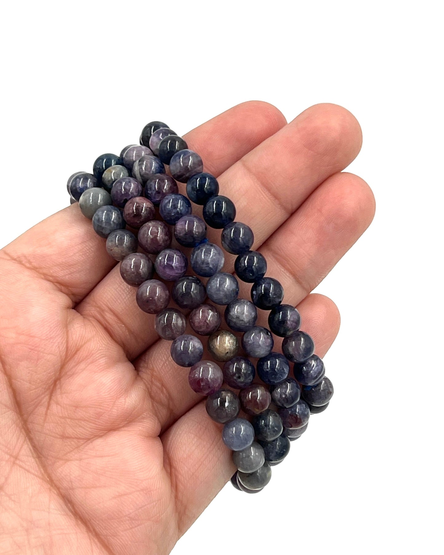 Purple Sapphire Beaded Bracelets