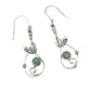 Sterling Silver Ethiopian Opal Leaf Earrings