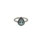 Teardrop Gemstone Beaded Ring