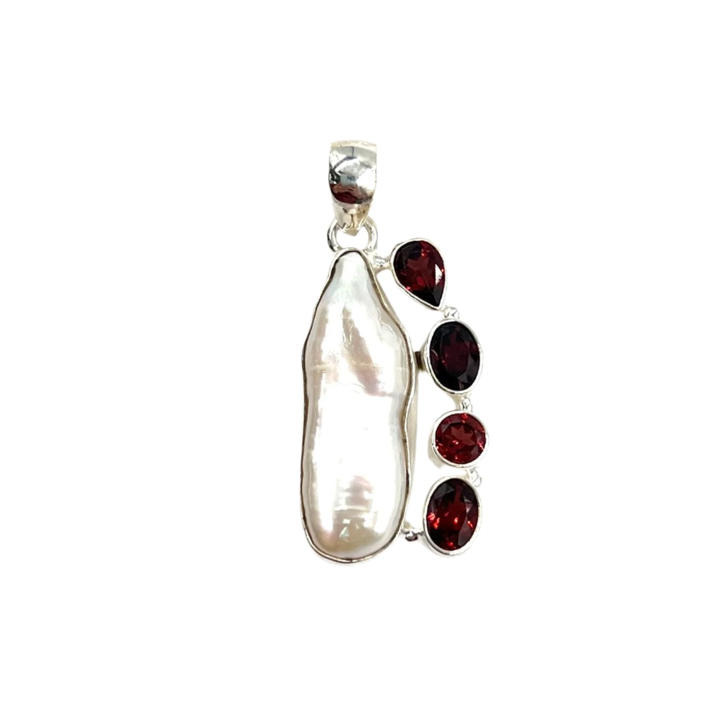 Sterling Silver Pearl & Gemstone Pendants