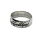 Sterling Silver Lord of the Rings Wide Band Ring