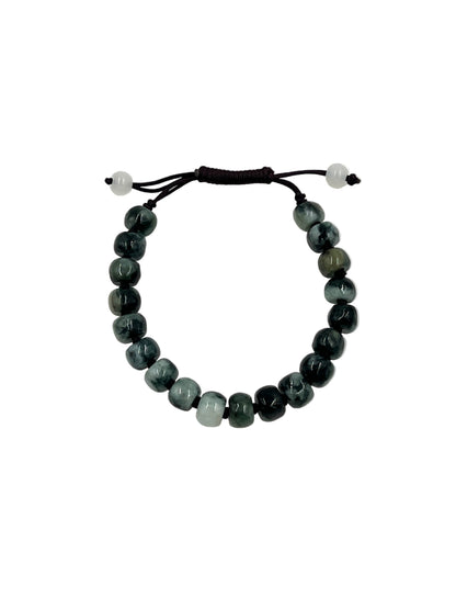 Jade Barrel Beaded Bracelets