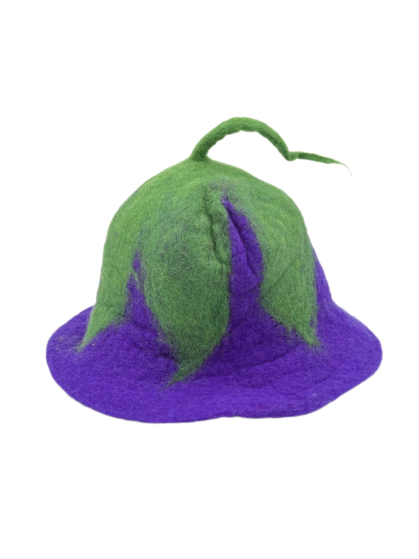 Hand felted Eggplant Wool Hats