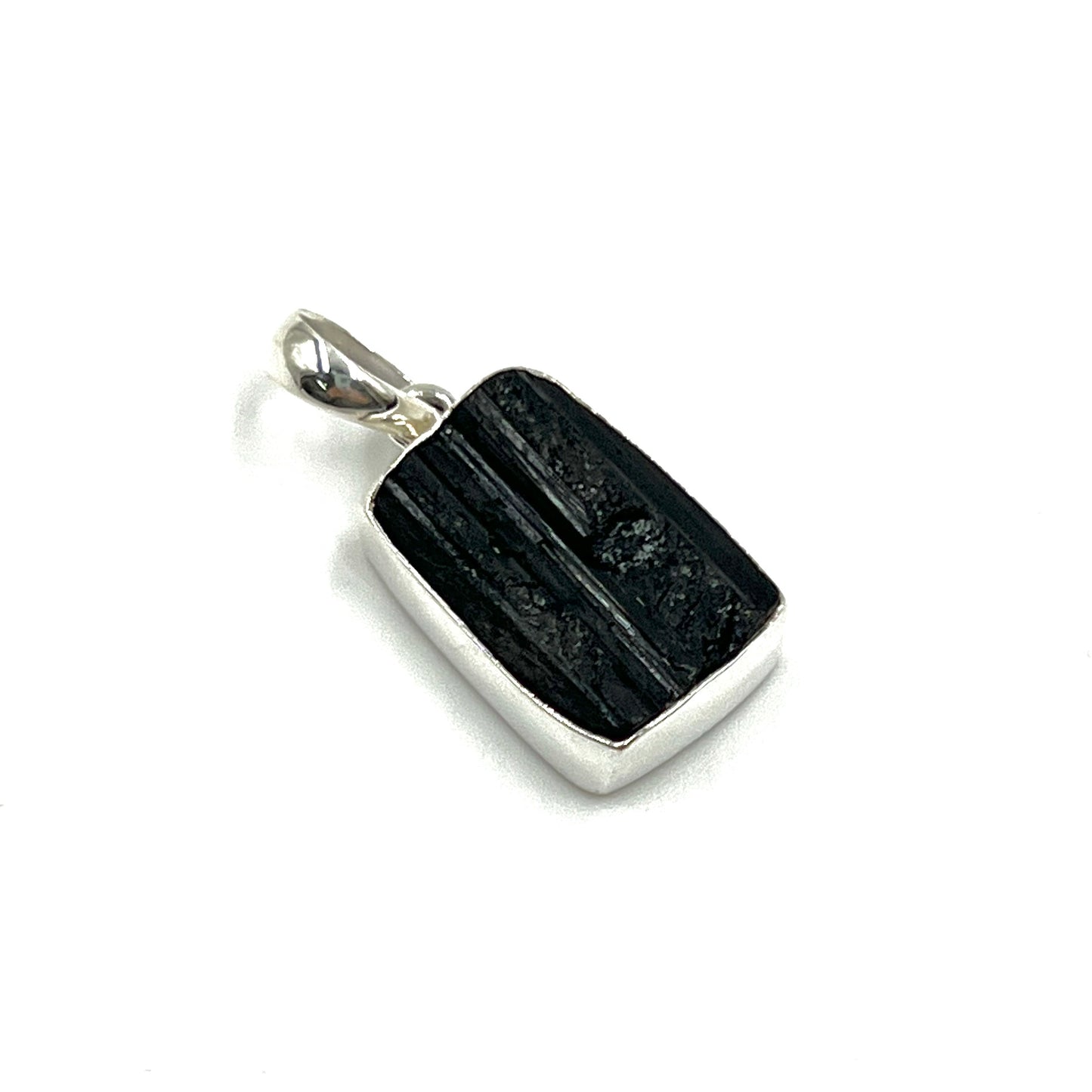 Black Tourmaline Square Pendants