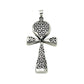 Silver Flower of life Ankh Pendants