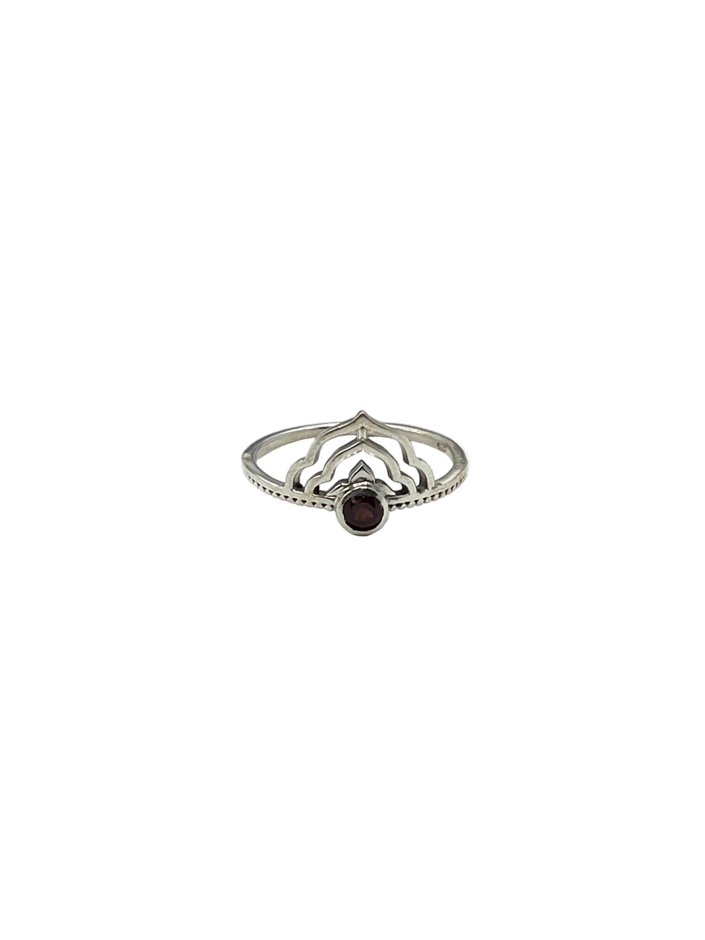 Lotus Crown Gemstone Rings