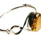 Sterling Silver Twist Amber Bracelets