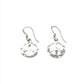 Sterling Silver Hammered Peace Earrings