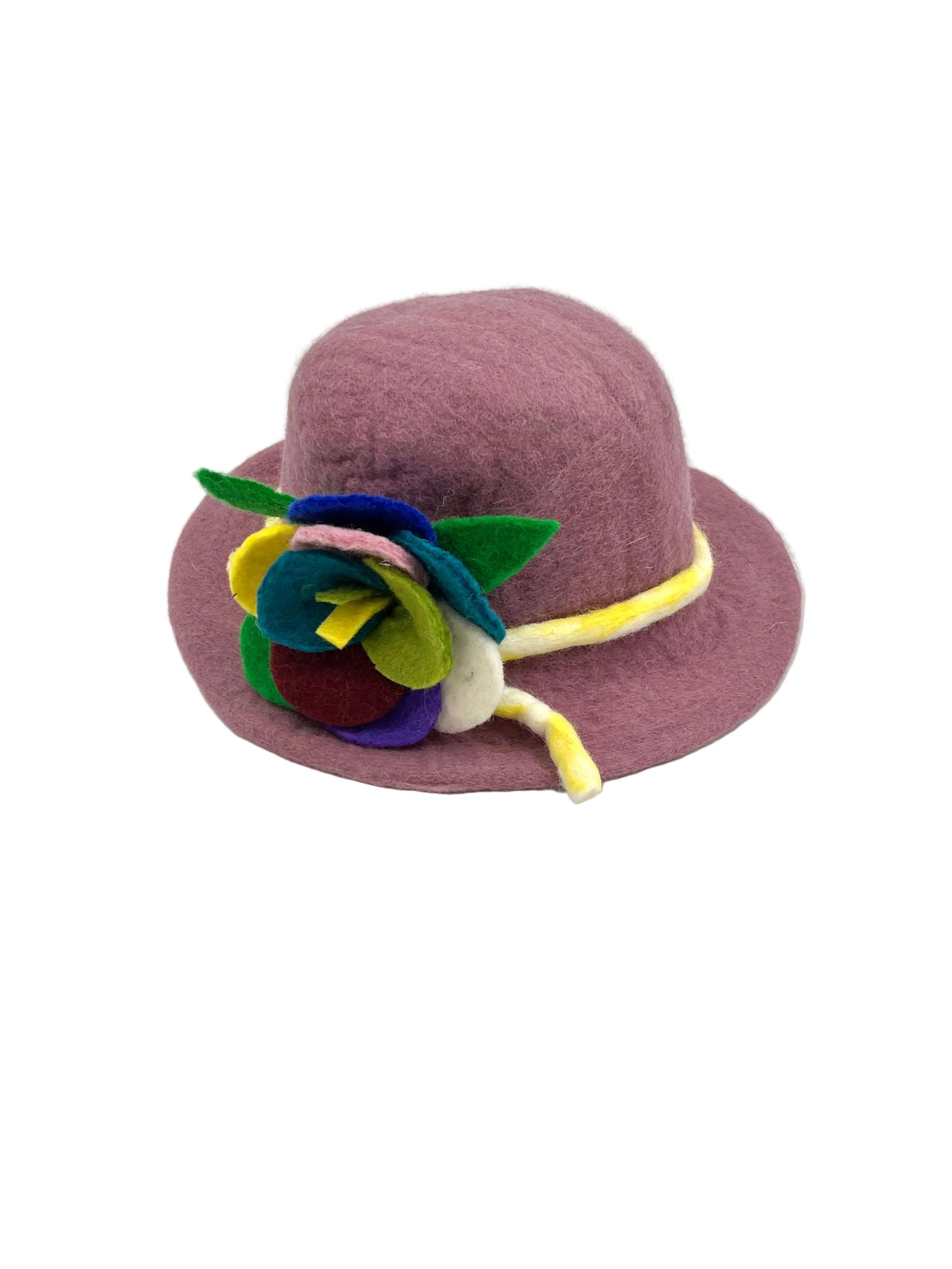 Hand Felted Flower Hat