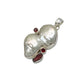 Sterling Silver Pearl & Garnet Pendants