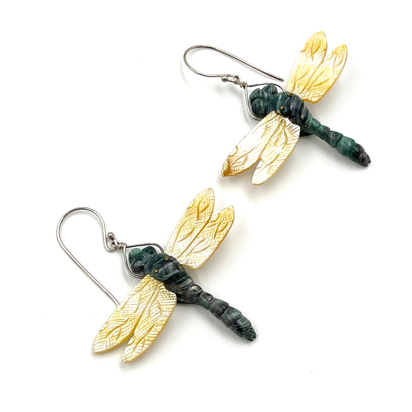 Sterling Silver Dragonfly Earrings