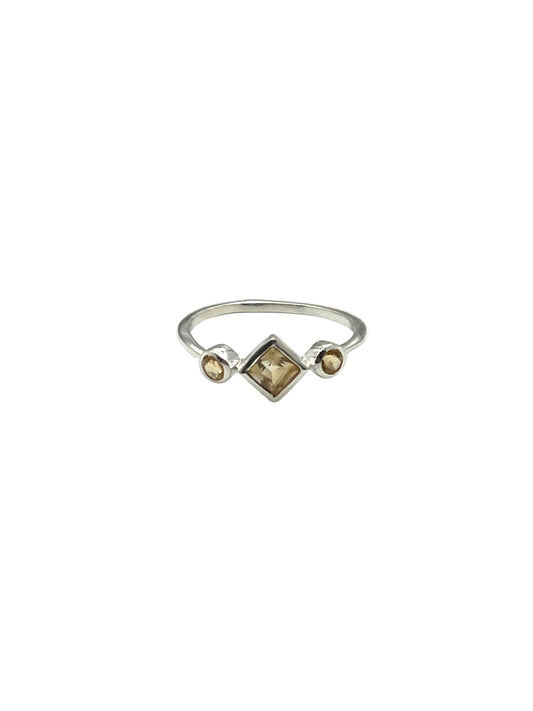 Square Gemstone Rings