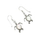 Sterling Silver Shell Sea Turtle Earrings
