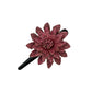 Large Leather Flower Hair Clips